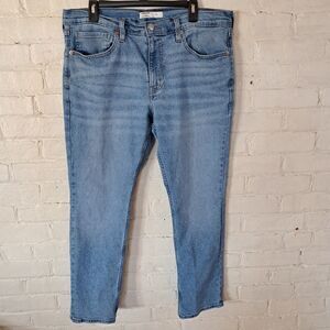 Levis Signature Mens Jeans Slim Tapered 36x30 Medium Wash Stretch Denim